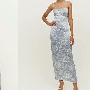 Reformation Frankie silk dress